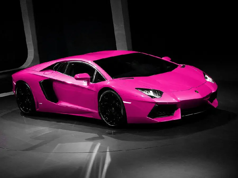 Stock and free photo of pink Lamborghini for Photoshop background