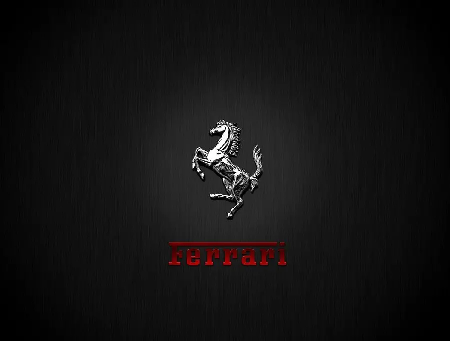 Stylish Ferrari logo background for Windows 11