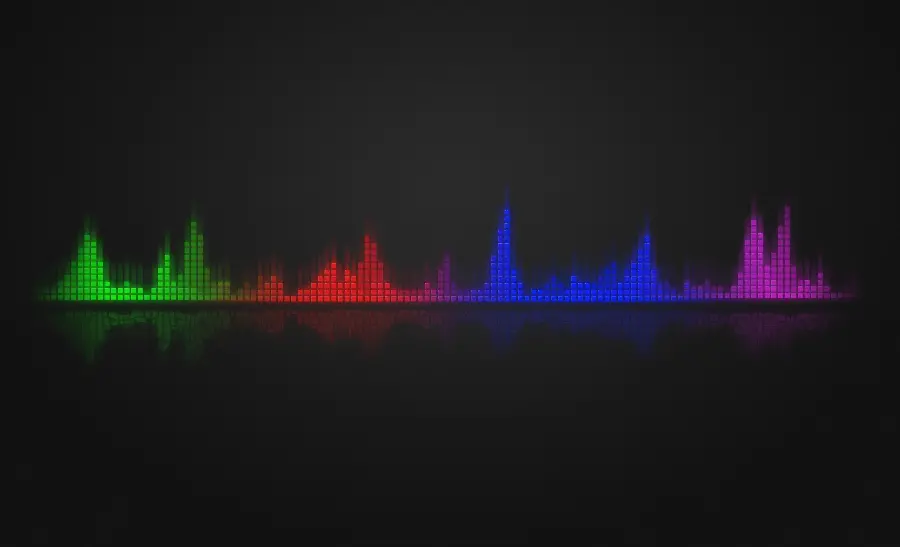 Extremely beautiful multi-colored equalizer graphic image with HD quality