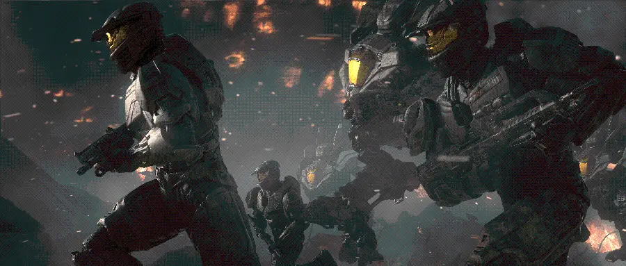 Photo of the characters from the Halo series