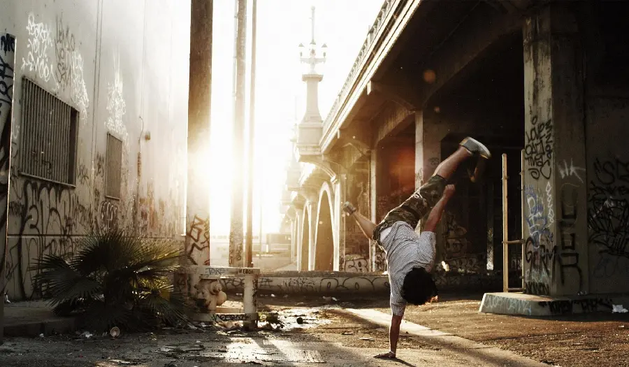 Profile photo of a boy dancing in the street and street dance in FULL HD quality