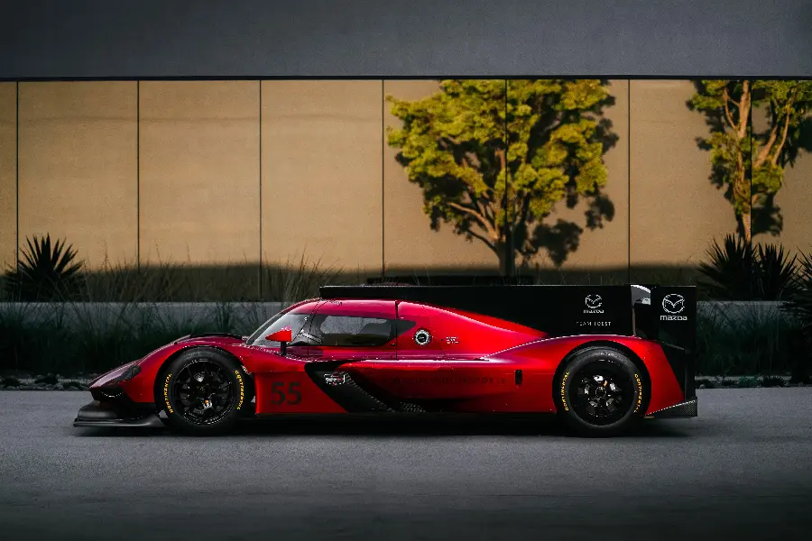 Mazda foreign red car photo for wallpaper and profile