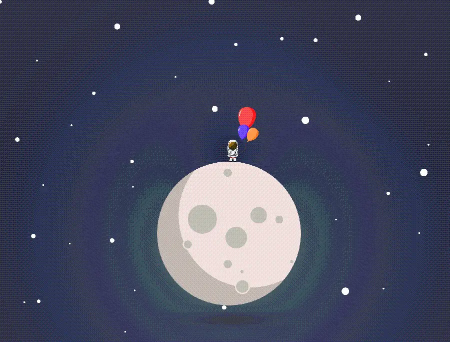 Minimal and fantasy photo of a small astronaut on a planet in 4k quality