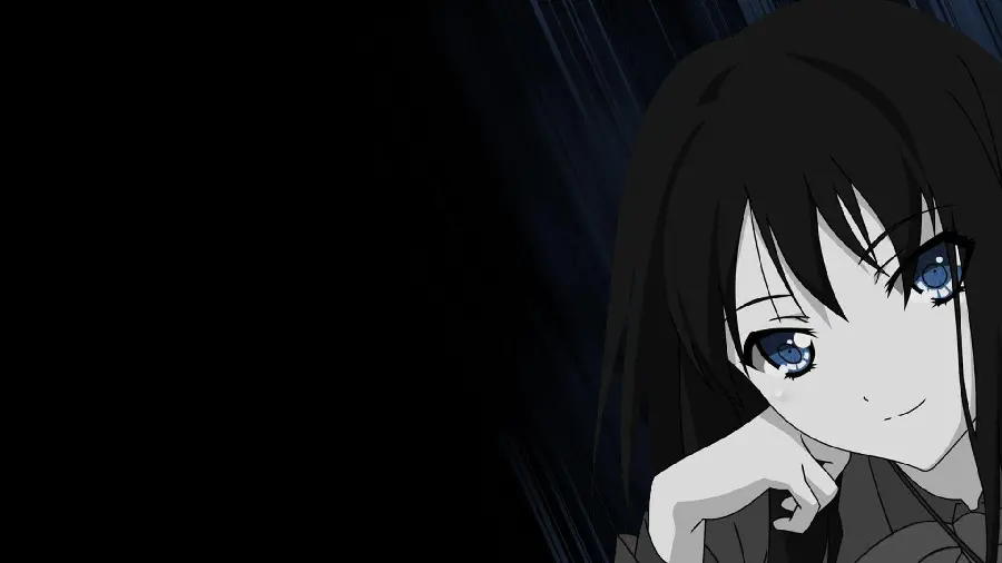 Download black anime girl wallpaper in the best quality