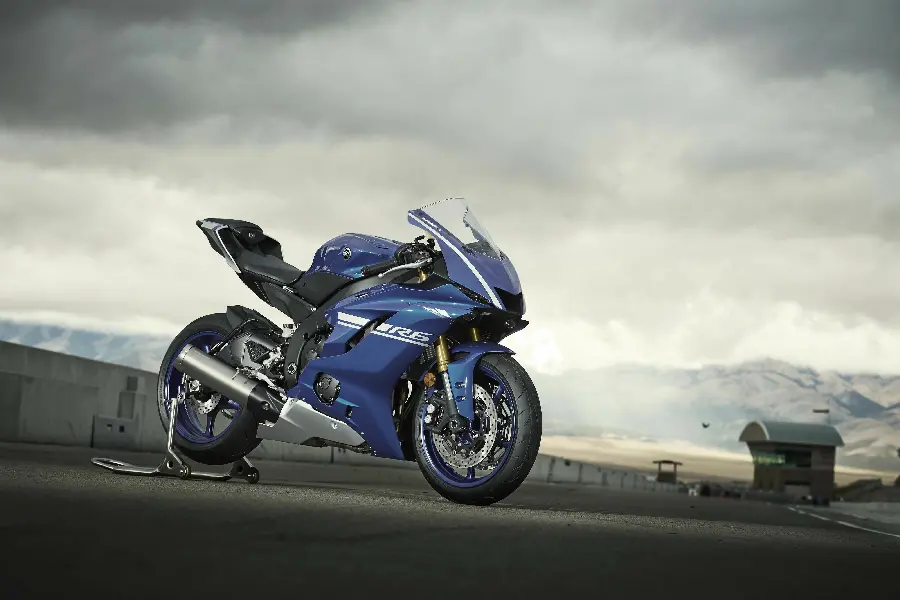 Beautiful photo of a Yamaha motorcycle with a bright and attractive color