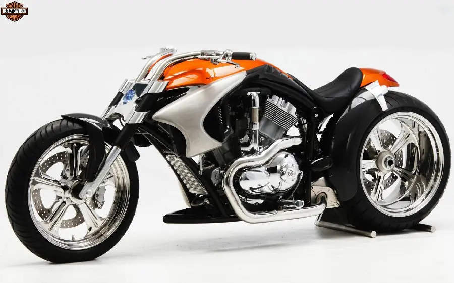 Background of a motorcycle with a strange design