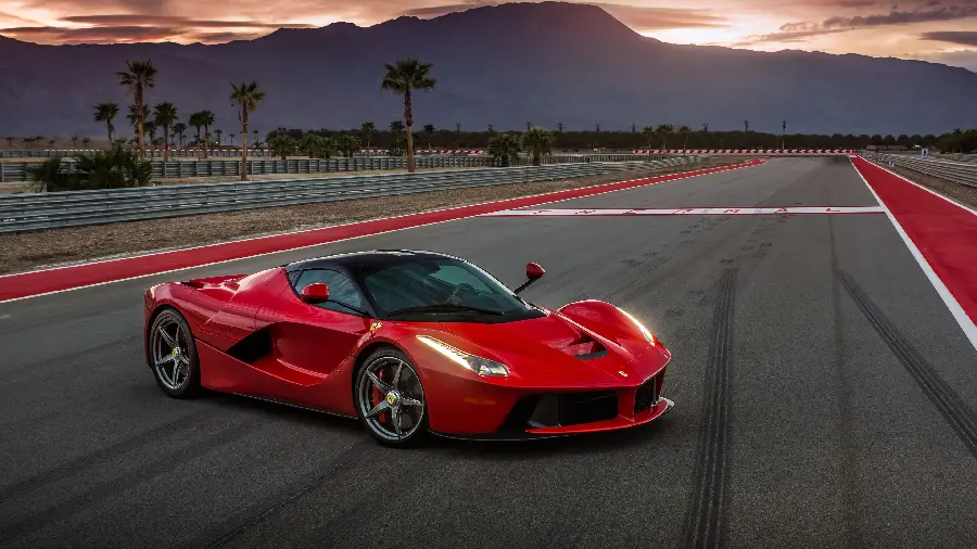 Ferrari Luxury Car Profile Photo Red LaFerrari