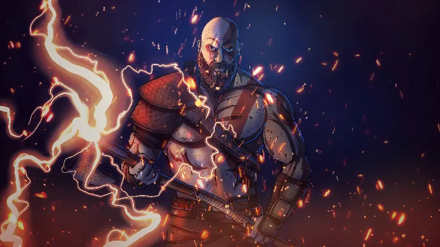 God of War Ragnarok game background in high quality