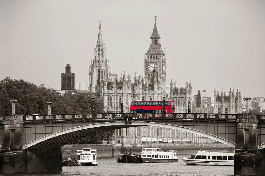 Black and white photo of the River Times and the Clock Tower building