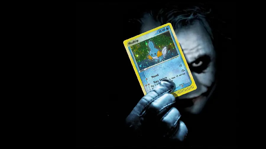 Interesting picture of the Joker with a crossbow in his hand and a black background for mobile phones