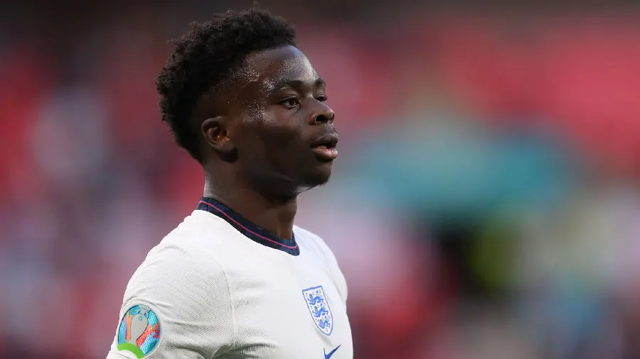 Bukayo Saka photo in England senior national team