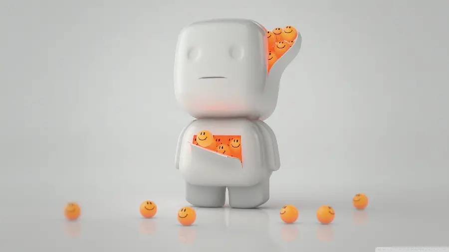 3D image of a cute and kind boy