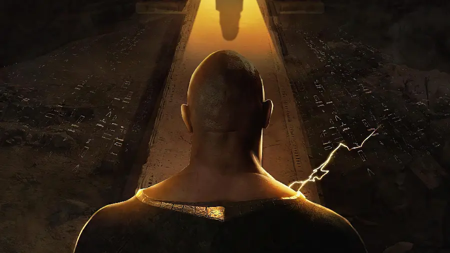 Image of American actor Dwayne Johnson as Black Adam