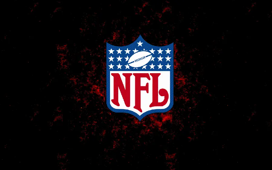 National Football League logo background in red and blue