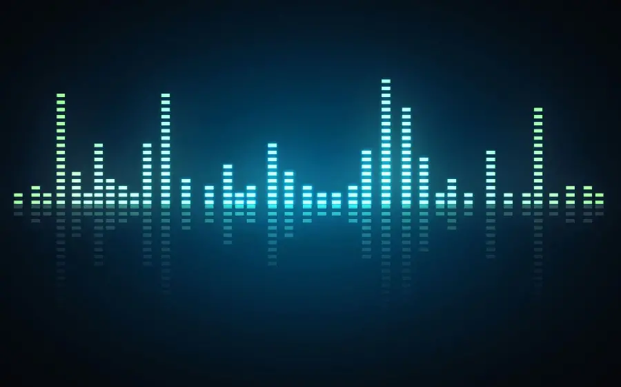 Free Download Vector Equalizer Sound with Blue Color