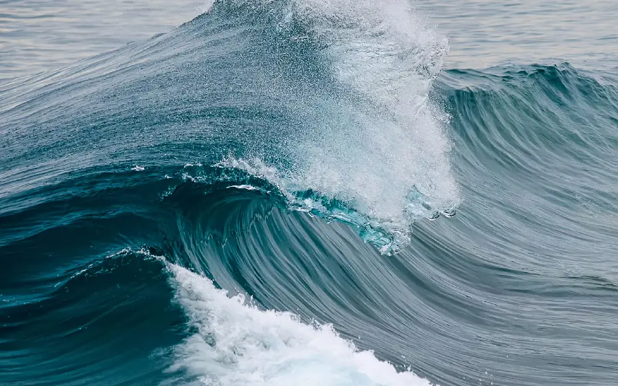 Interesting photo of beautiful roaring waves in the ocean in high quality
