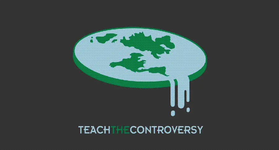 Download an interesting background of a flat Earth losing water for computers and laptops