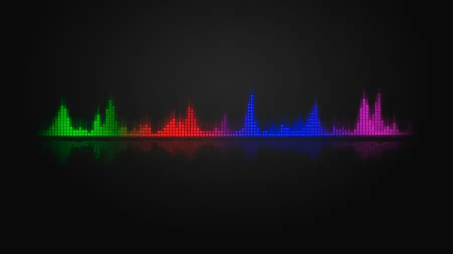 Download stock image of equalizer with four beautiful colors for computer background