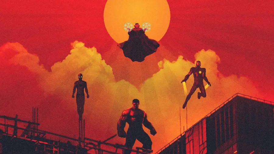 Photo of the Marvel Universe and the Avengers movie