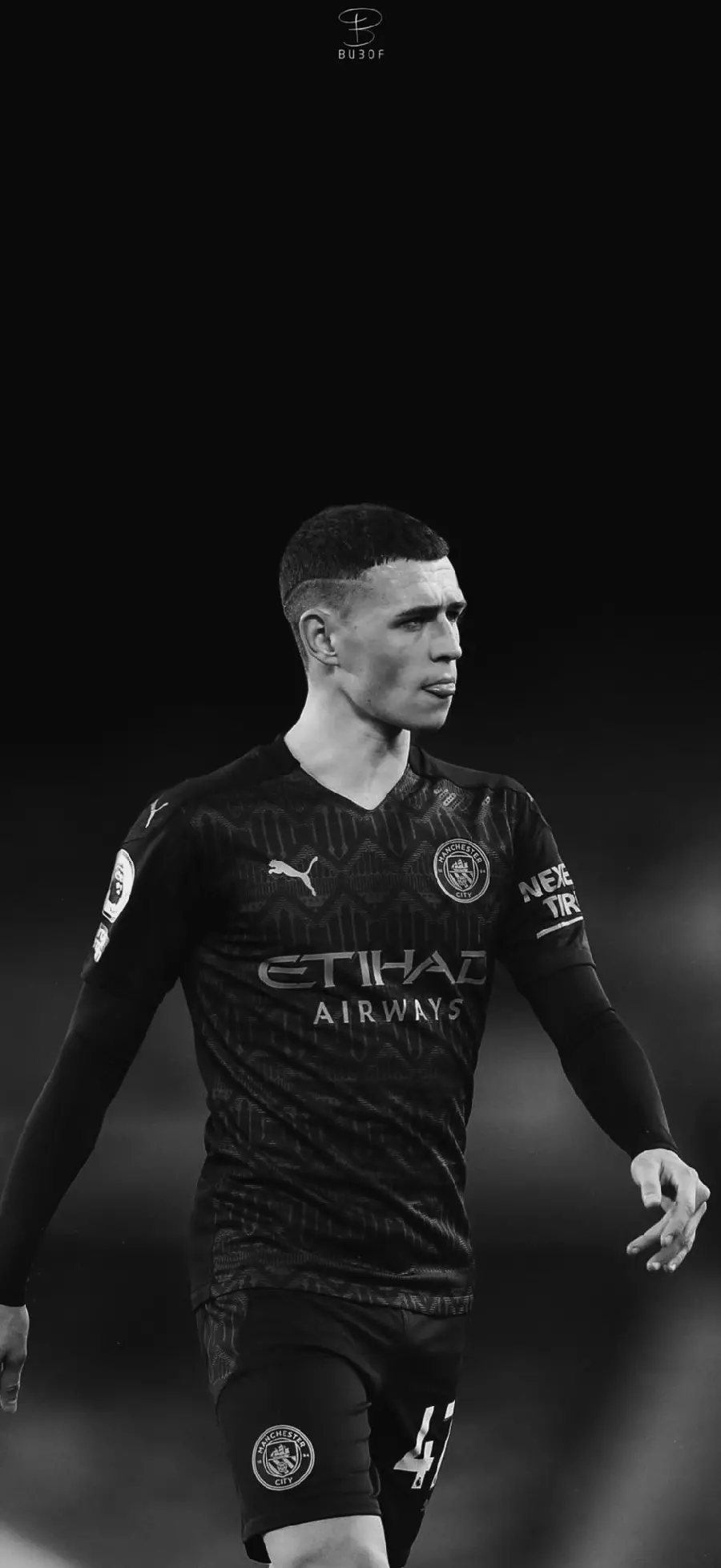 Phil Foden photo in Manchester City black kit