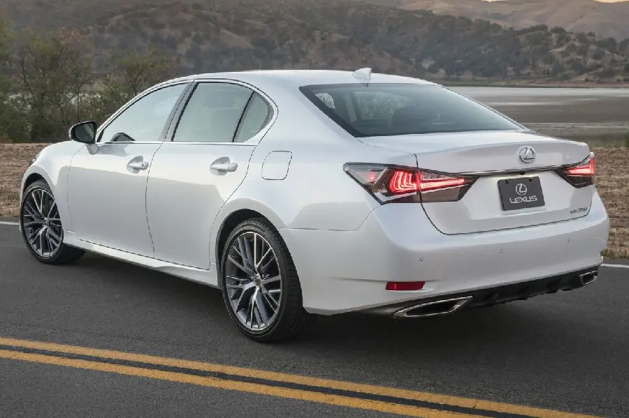 White Lexus car background and special new image of the attractive Lexus GS car