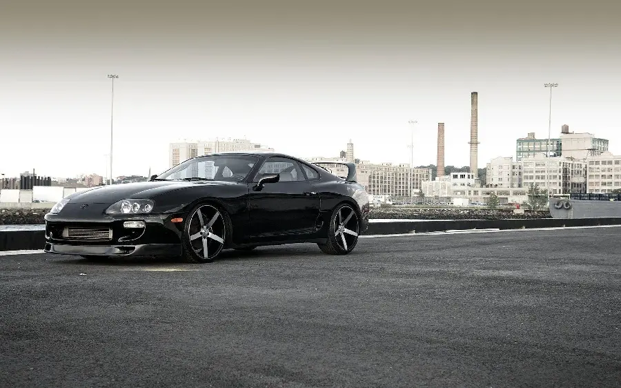 Black Toyota Supra wallpaper for phones and mobile phones