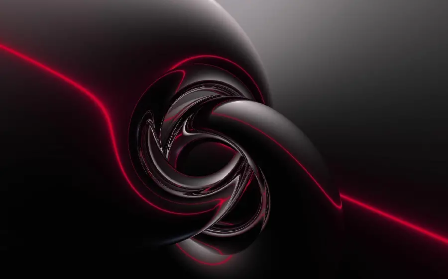 Simple wallpaper with dark theme and spiral mode