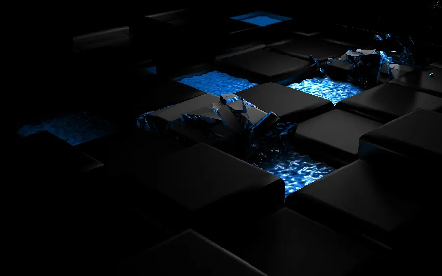 Digital painting idea photo in 3D and dark and black