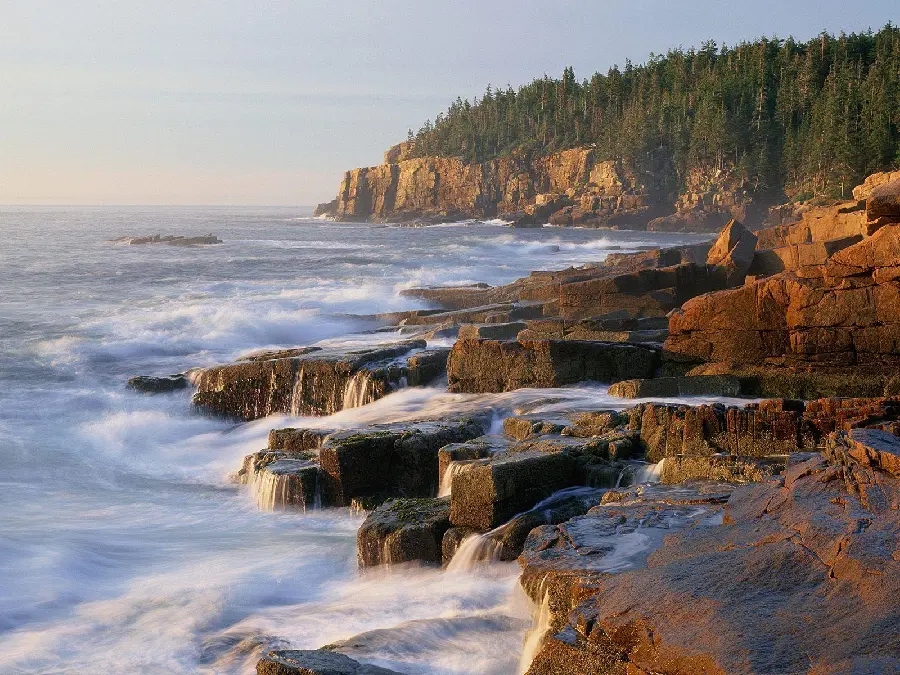 Incredibly unique photo of the beach at Acadia National Park