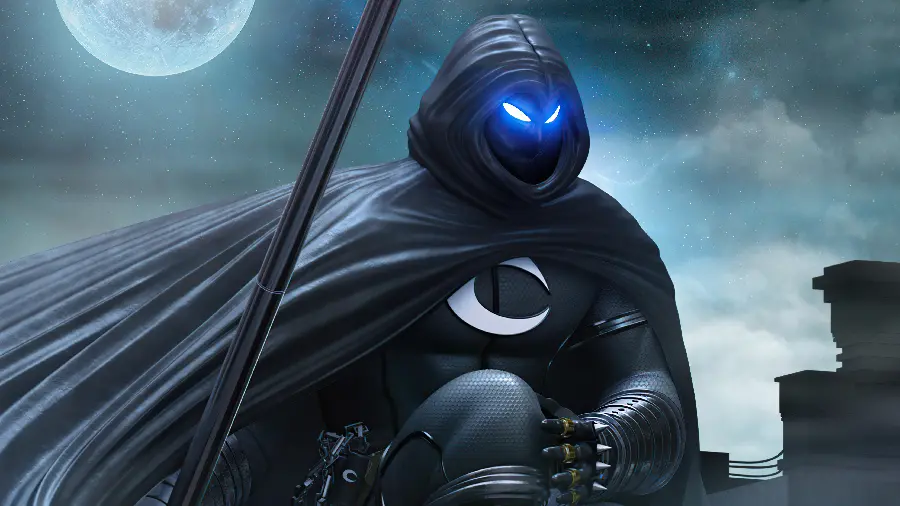 Moon Knight Moon Knight Blue Eyes Wallpaper Suitable for Laptop Desktop