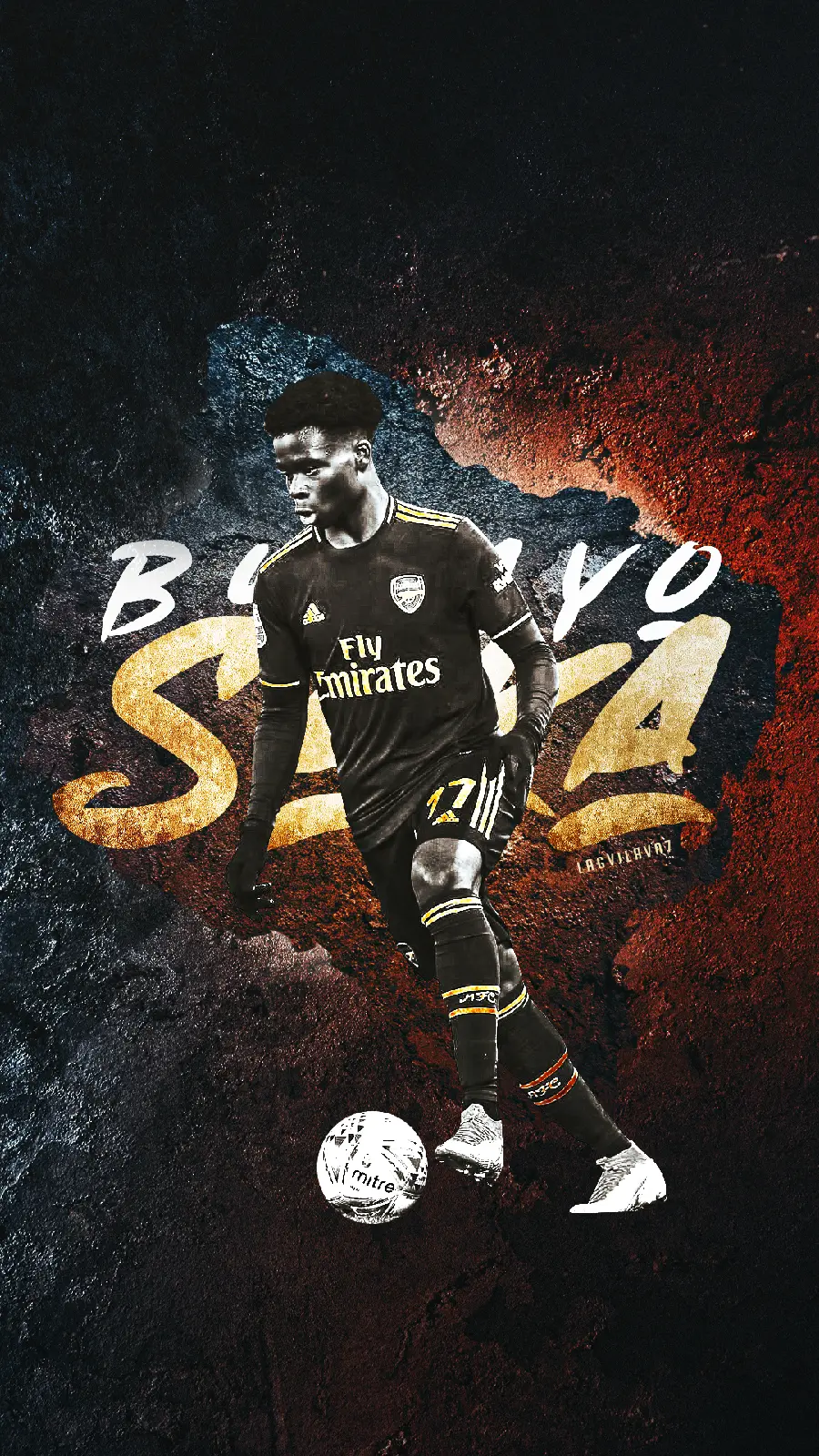 Bukayo Saka background wallpaper