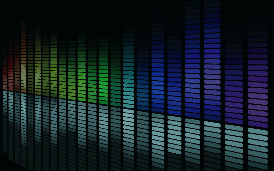 The most special equalizer photo with a cool color spectrum in Full HD quality