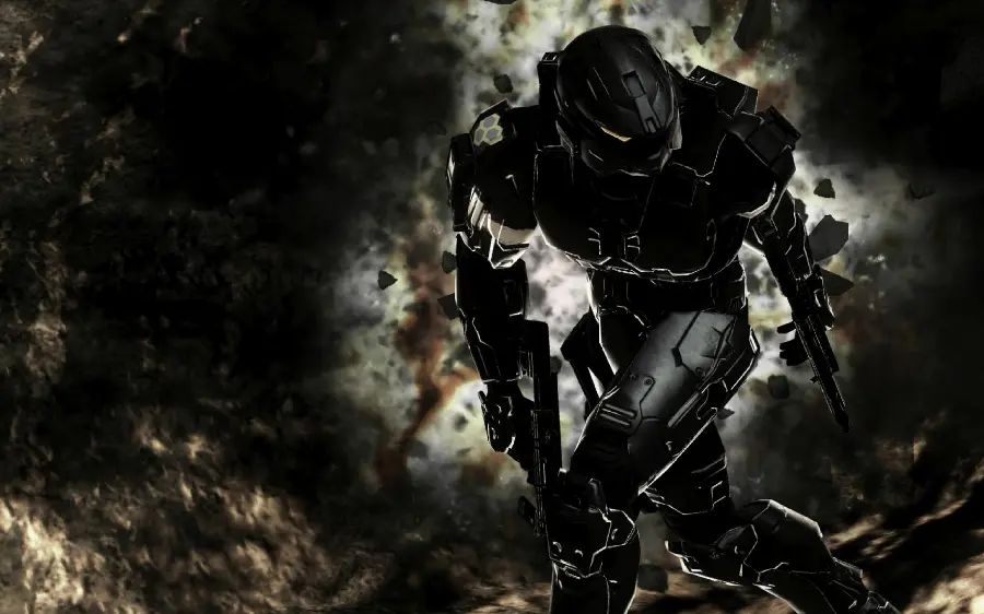 Image of the character Master Chief in the Halo series