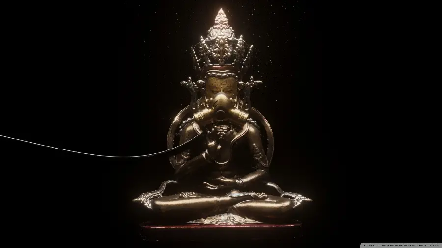 3D image of Buddha full HD