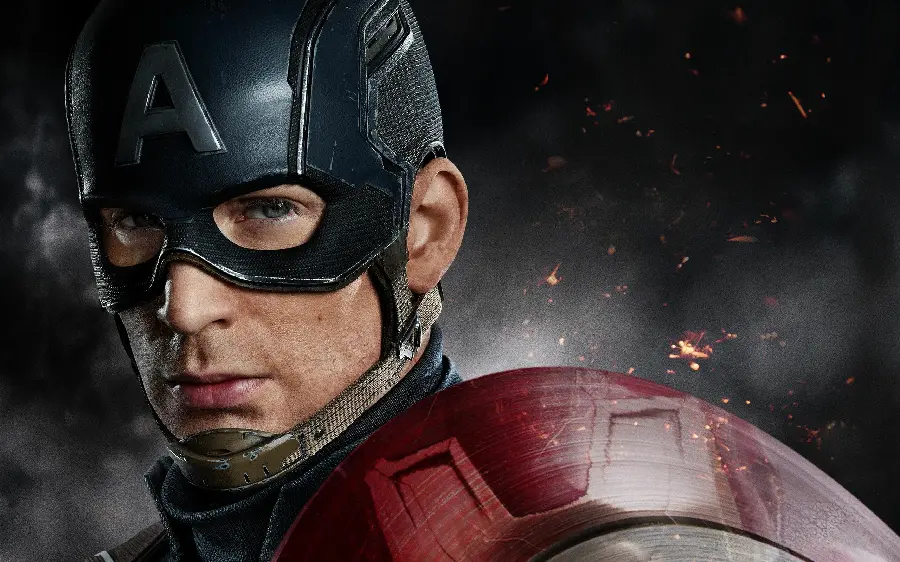 The latest photo of Chris Evans, an American actor in the movie Avengers or Avengers