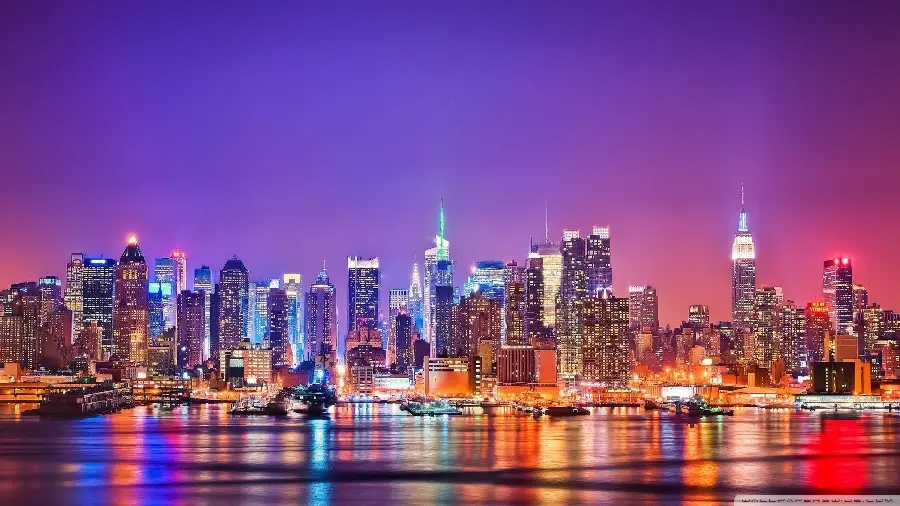 New York City Night Background and Wallpaper for Desktop