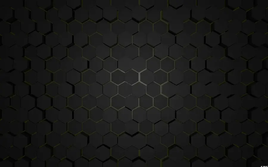 Wallpaper of simple and regular hexagons