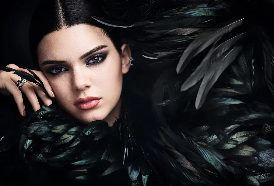 Kendall Jenner Photo with Dark Hair and Curly Hair