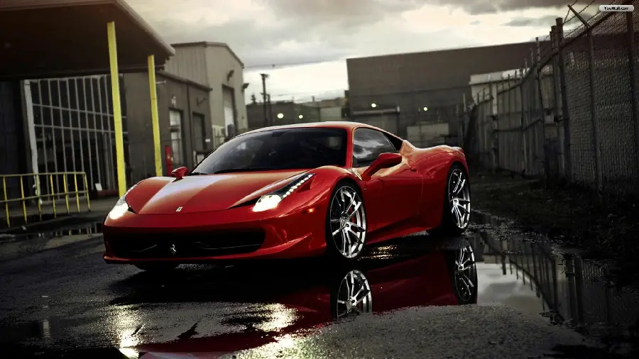 Ferrari wallpaper with special burgundy color and ergonomic design