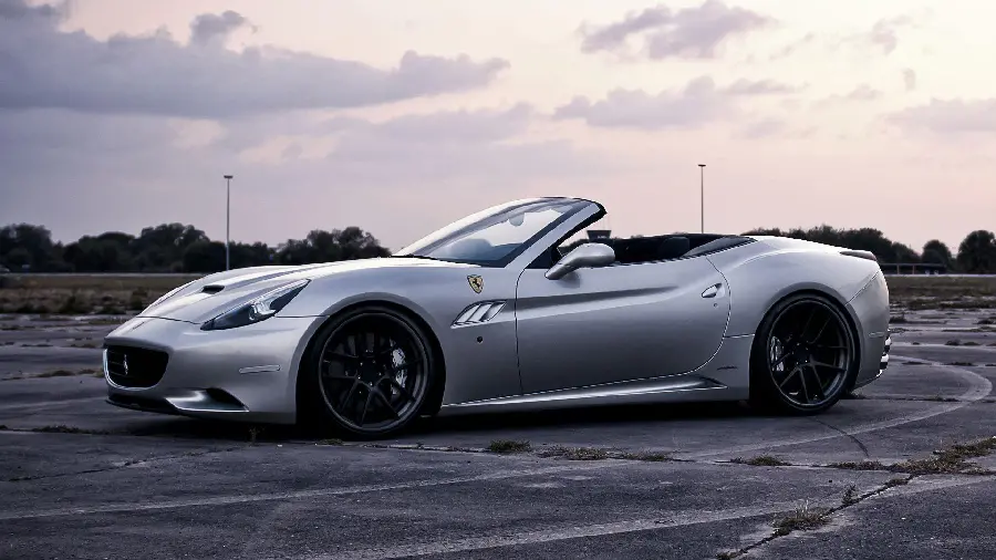 Silver Ferrari California Car Wallpaper for Windows
