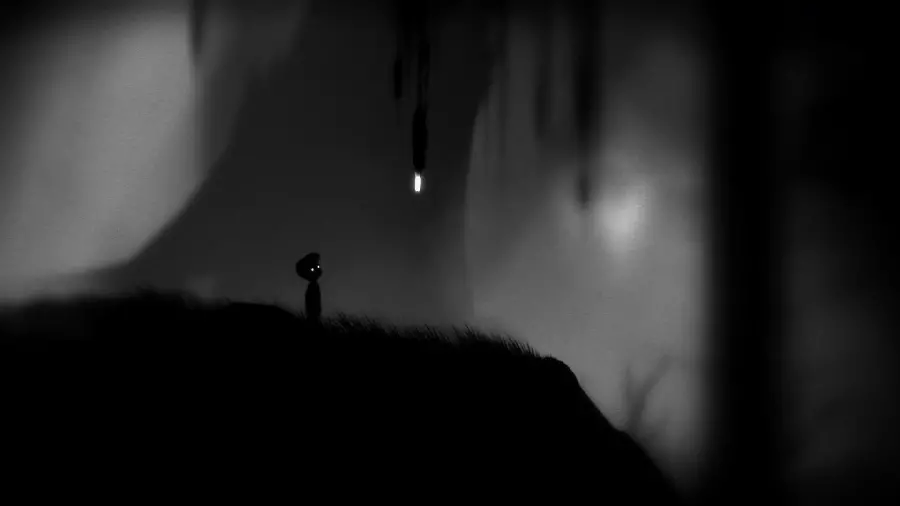 Digital painting photo with dark theme and little boy design