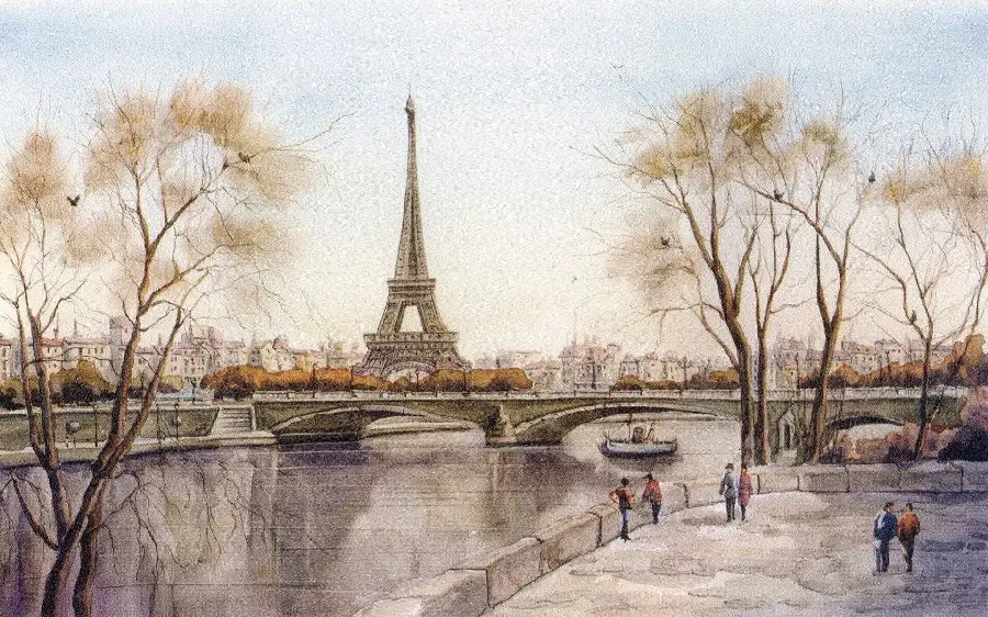 Download a picture of the Eiffel Tower in France with good quality and size