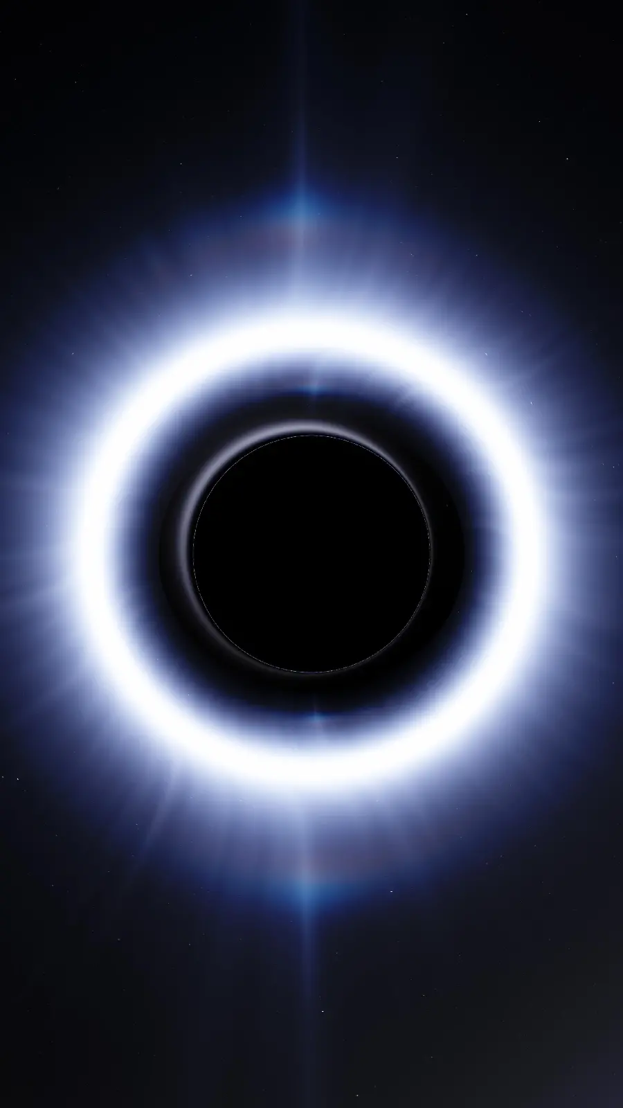 Full HD wallpaper for a black hole in space phone
