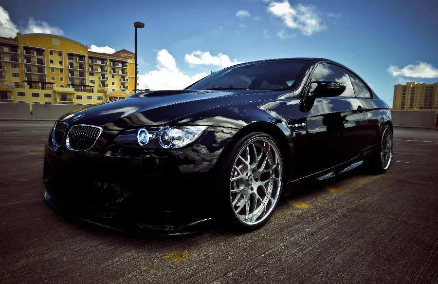 Black BMW photo for profile of luxury car guys