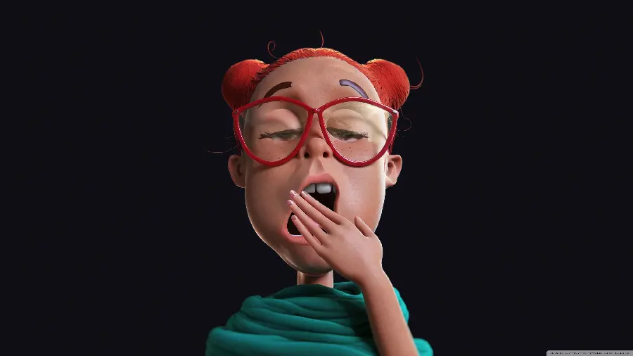 3D wallpaper of a tasty girl