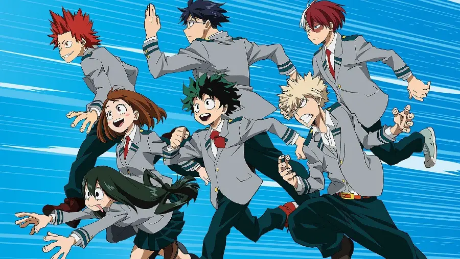 Image of the characters of My Hero Academia
