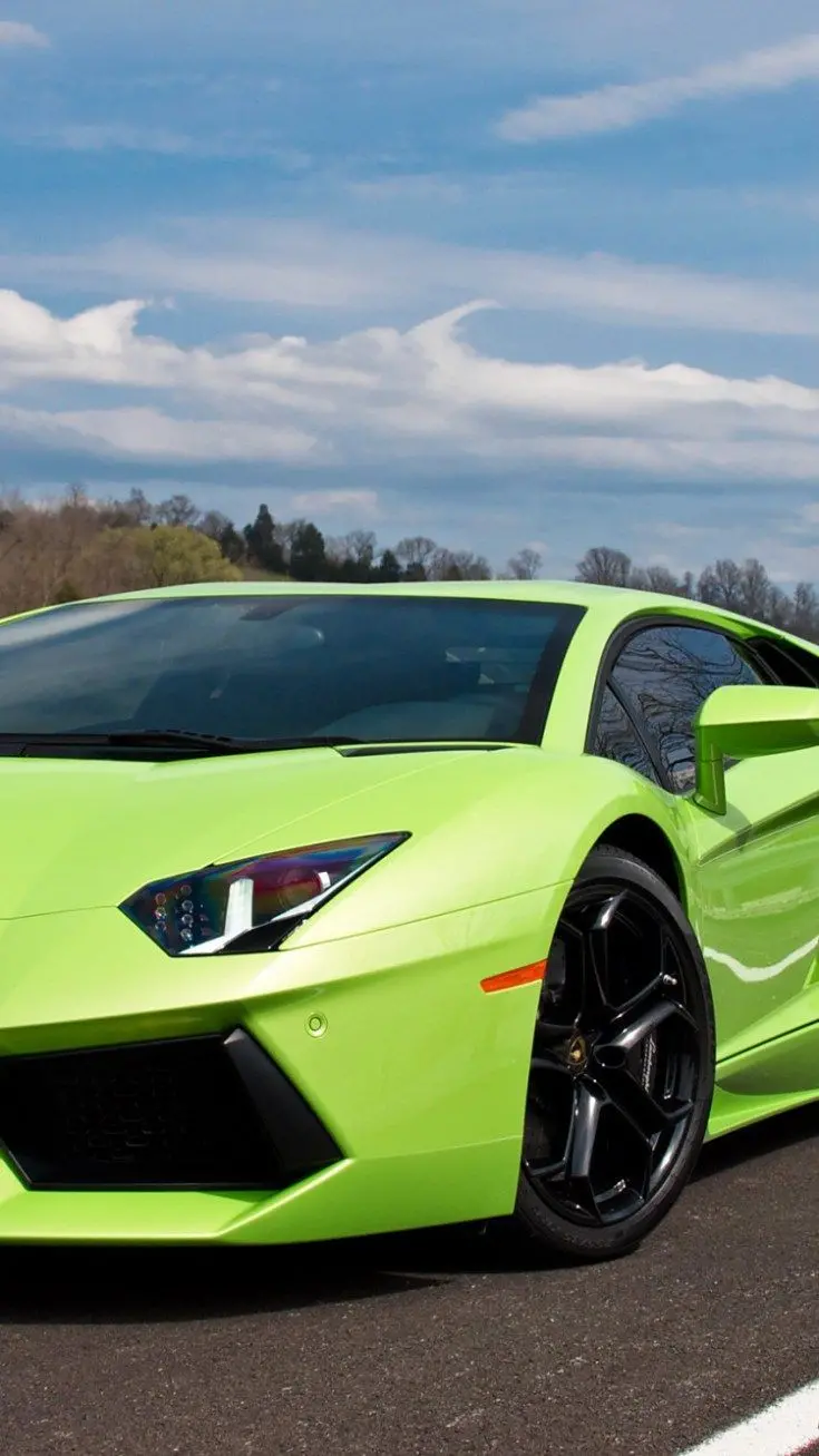 Girly green Lamborghini wallpaper for phone with hd quality
