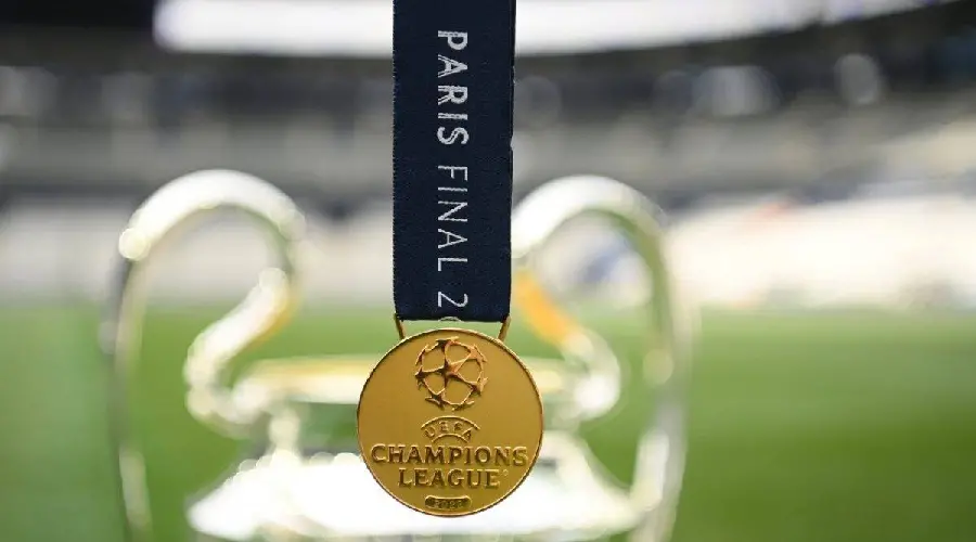 Photo of the Real Madrid 2022 Champions League medal