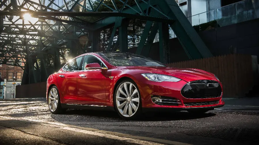 Wallpaper of the Tesla Model S