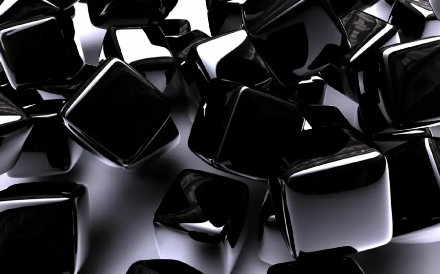 Beautiful cubes background with dark theme in high quality